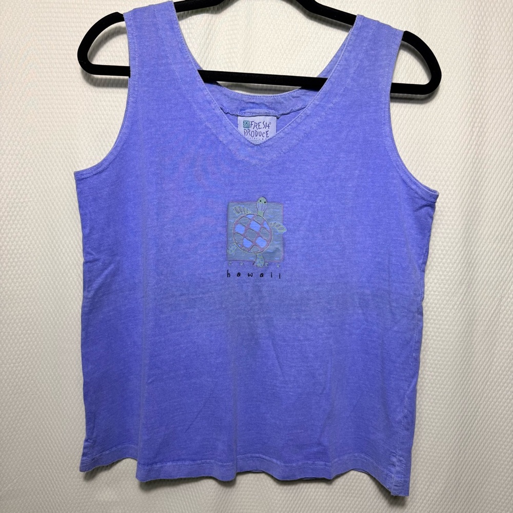 Fresh Produce Vintge Lavender Turtle Graphic Tank